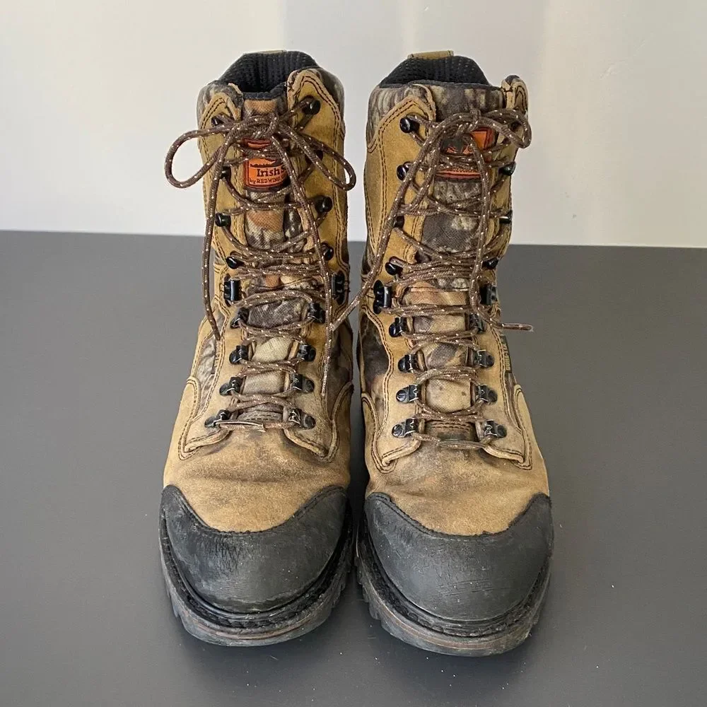 Irish Setter by Red Wing Men's 600G Leather Hiking Boots Sz 8 Outdoor Gorpcore